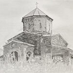 Shenako Kirche, Georgien (Bleistift)