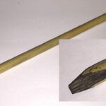 Selbstgeschnittene Feder aus Bambus