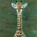 Giraffe (Pastell auf Pastellmat)
