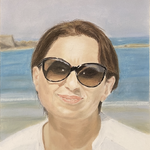 Meine Frau (Pastell auf Pastelmal)